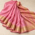 Pink Mysore Silk Saree with Matching Blouse